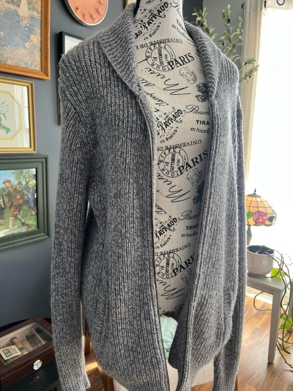 1901 Gray Cardigan